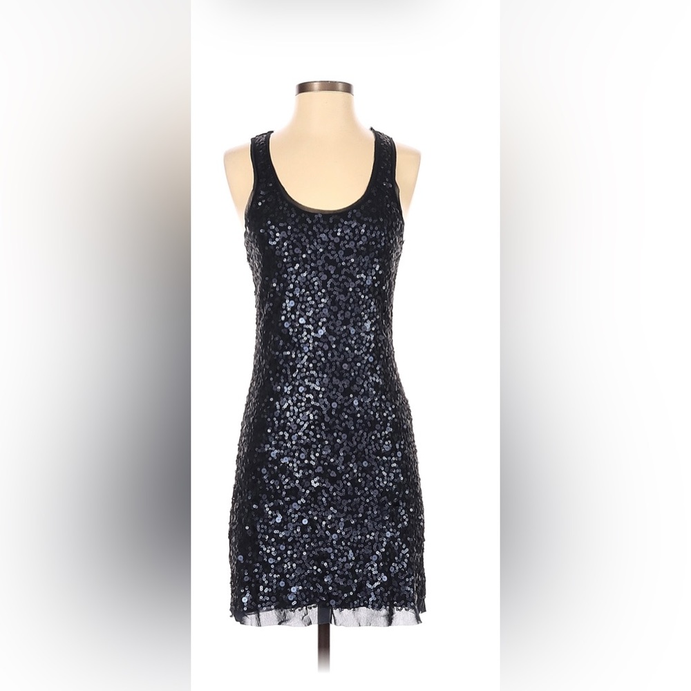 Max Studio Black Sequin Cocktail Dress